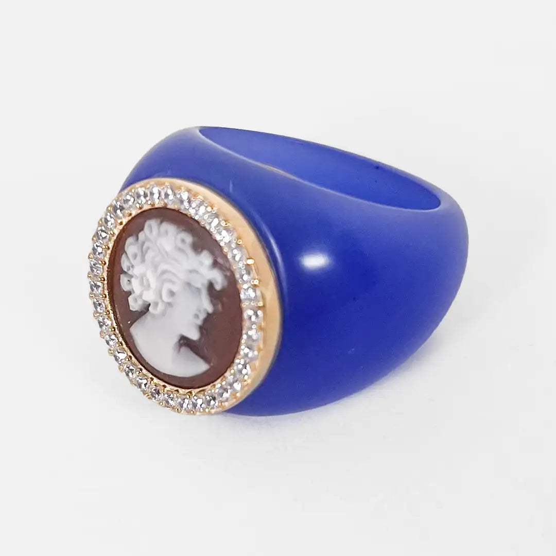 Anello Cammeo Profilo Donna