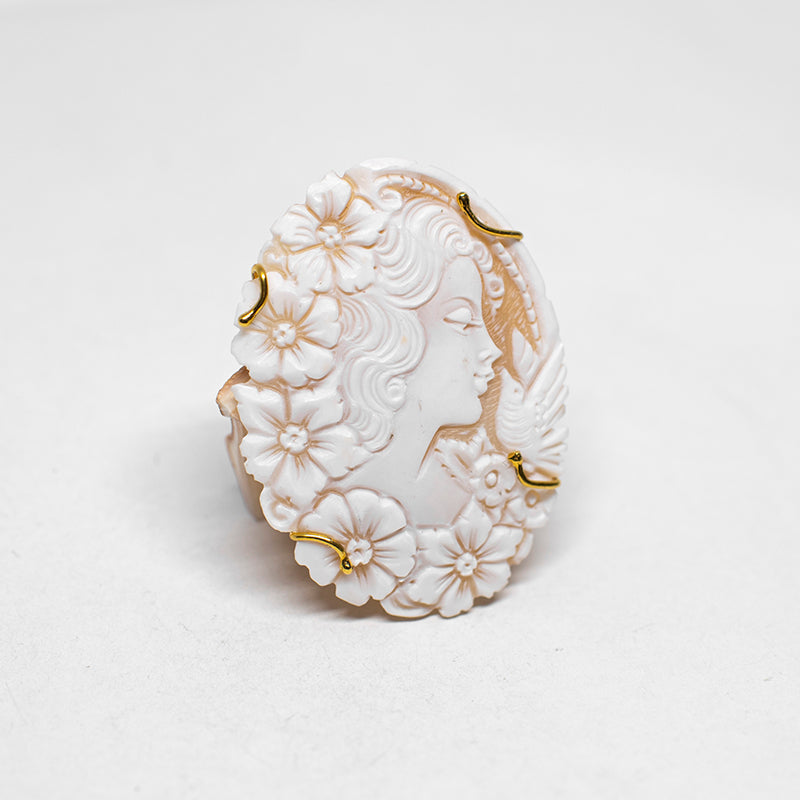 Cameo Brooch Profile Woman