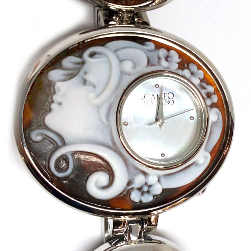 Orologio Cameo Italiano Partenope Cammeo Profilo Donna