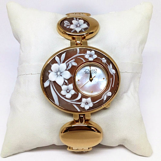 Orologio Cameo Italiano Partenope Cammeo Fiori