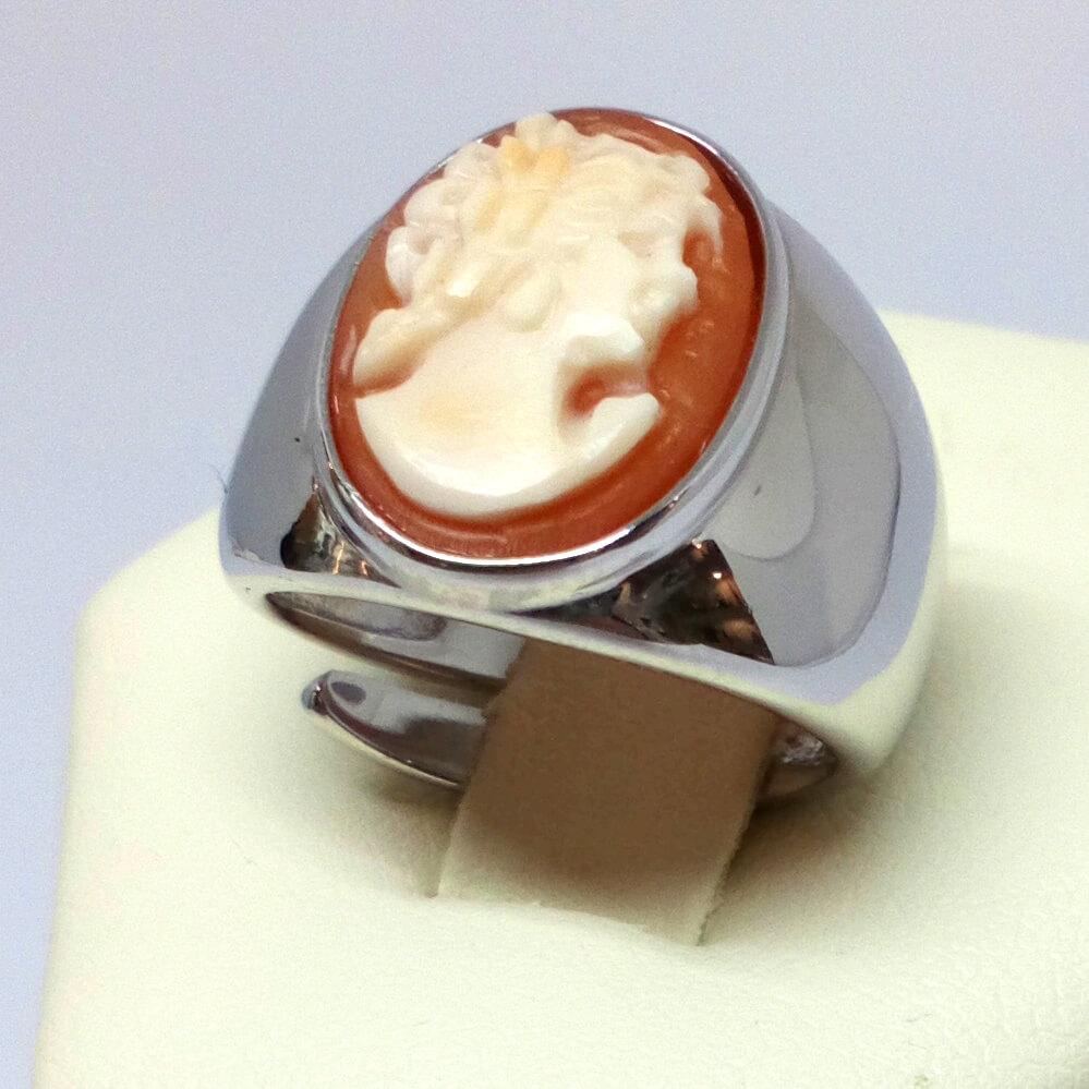 Anello- Cameo-Italiano-Cammeo-Profilo-Donna