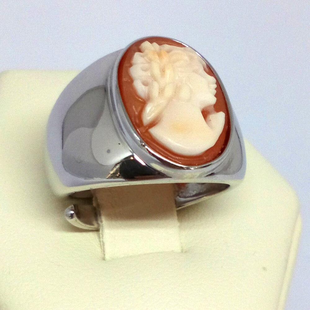 Anello- Cameo-Italiano-Cammeo-Profilo-Donna