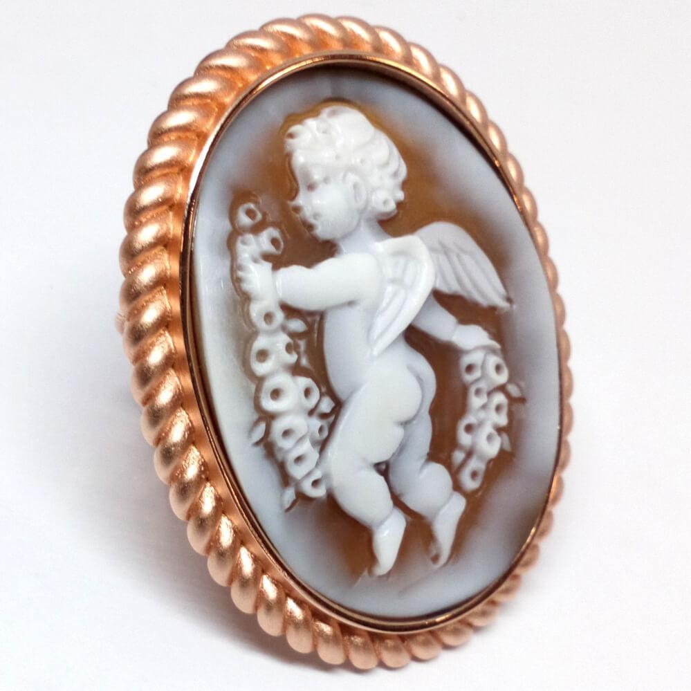 Anello-Cameo-Italiano-Raffaello-Cammeo-Putto