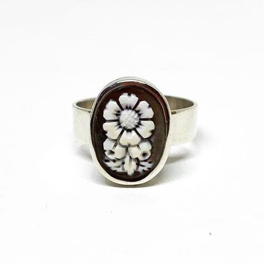 Anello-Cammeo-Incisione-Fiore-122