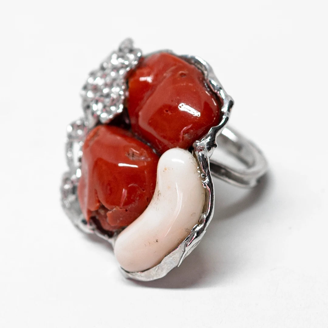 l-piccolo-museo-del-cammeo-Anello-Corallo-Bicolore