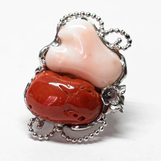 il-piccolo-museo-del-cammeo-Anello-Corallo-Bicolore