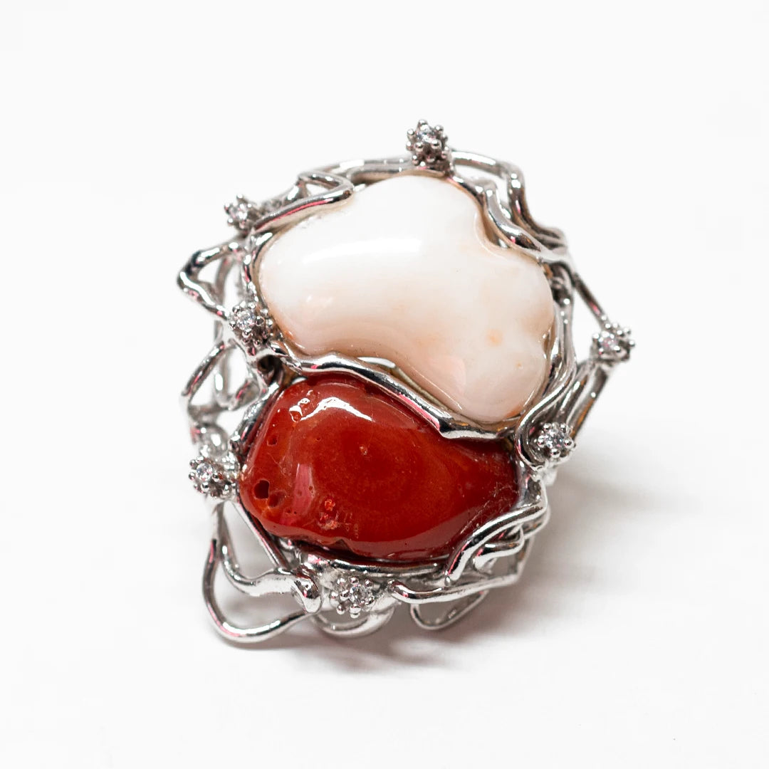 il-piccolo-museo-del-cammeo-Anello-Corallo-Bicolore