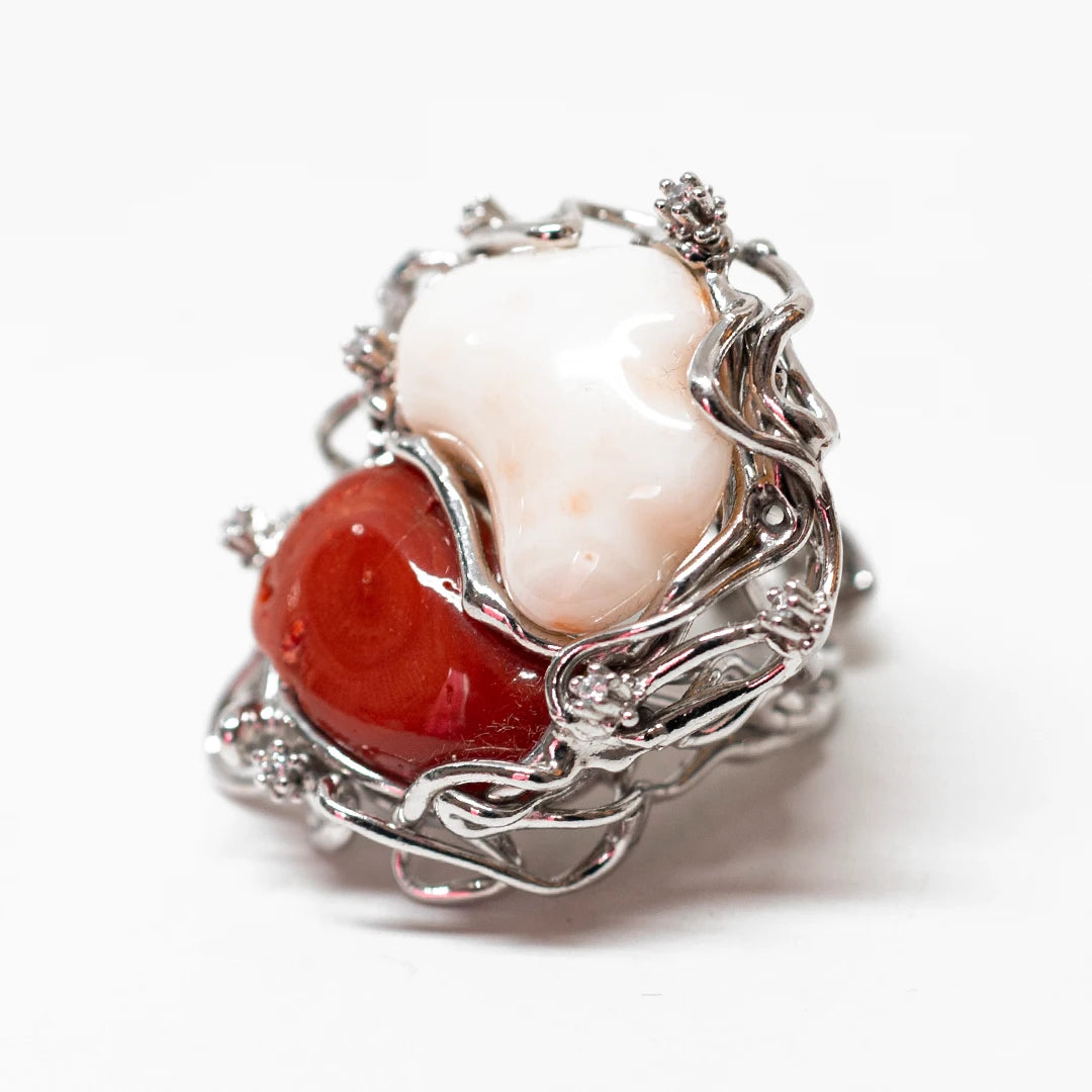 il-piccolo-museo-del-cammeo-Anello-Corallo-Bicolore