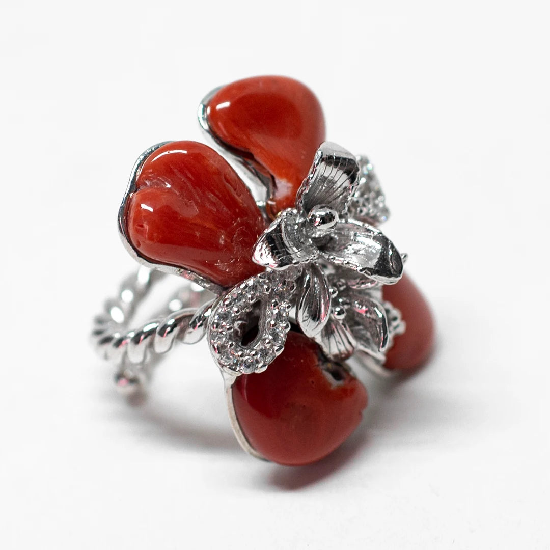 il-piccolo-museo-del-cammeo-Anello-Corallo-Rosso-Fiore-2