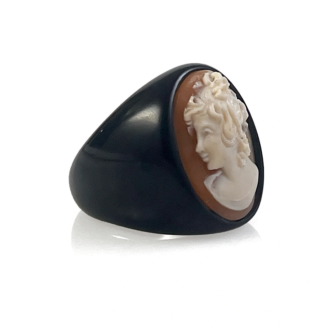 Anello Cammeo Profilo Donna