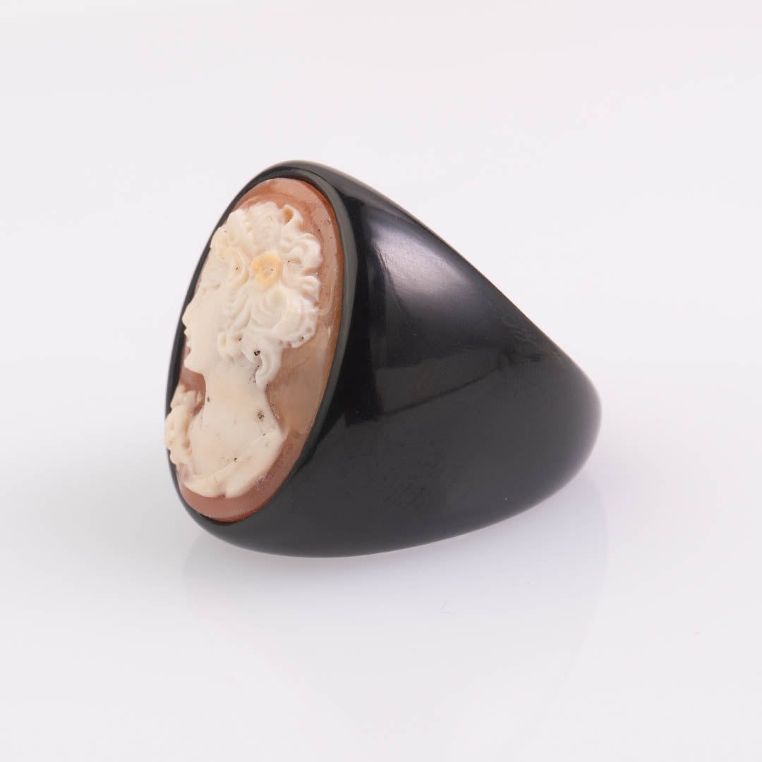 Anello Cammeo Profilo Donna