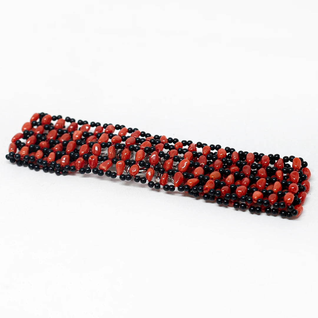 il-piccolo_museo_del_cammeo-Bracciale-Tessito-Corallo-Rosso-e-Onice