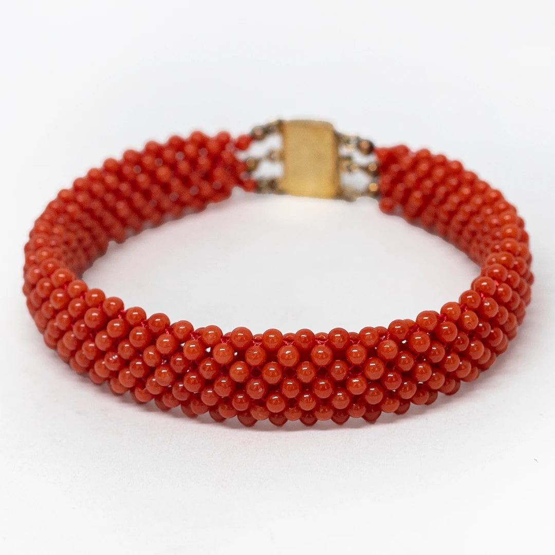 il-piccolo_museo_del_cammeo-Bracciale-Tessito-Corallo-Rosso
