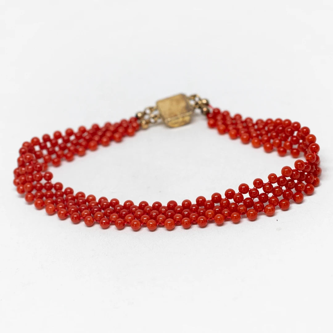 il-piccolo_museo_del_cammeo-Bracciale-Tessito-Corallo-Rosso