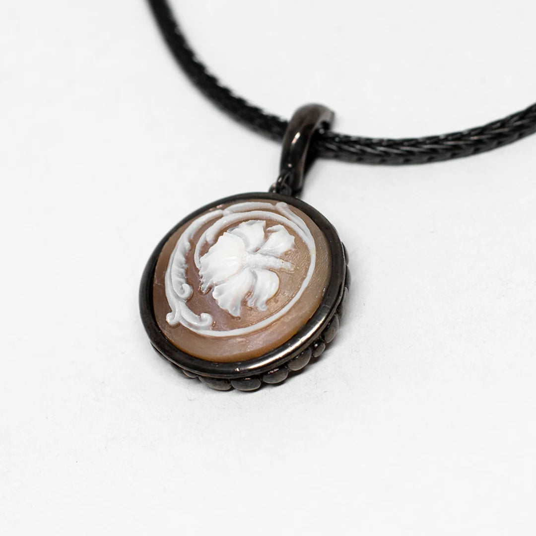 Pendente Cameo Italiano Cammeo Fiore