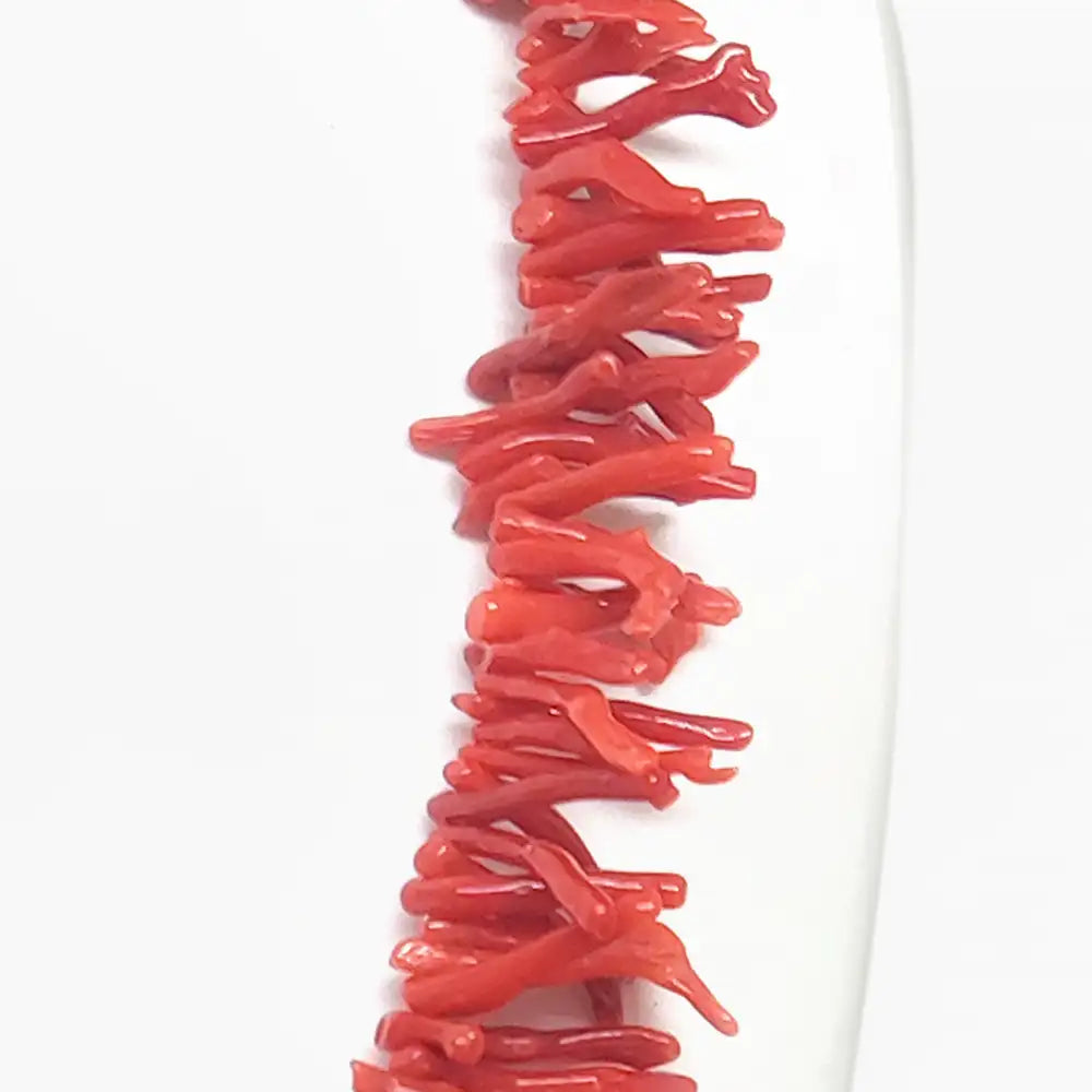 Red Coral Fringes Necklace