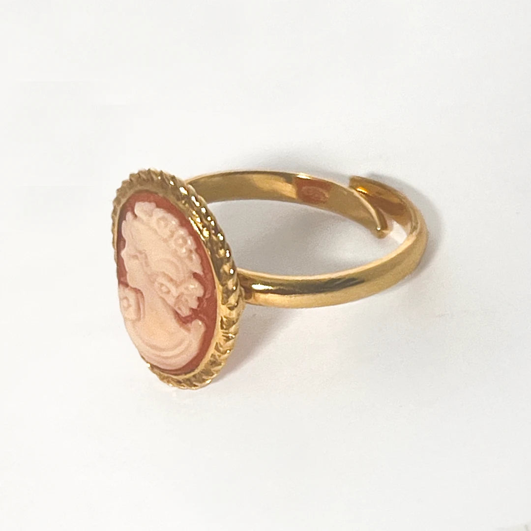 Anello Cammeo Profilo Donna