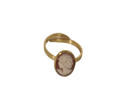 Anello Cammeo Profilo Donna